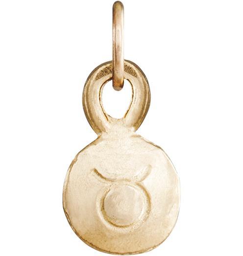 Small Taurus Zodiac Charm Jewelry Helen Ficalora 14k Yellow Gold