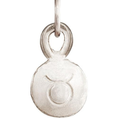 Small Taurus Zodiac Charm Jewelry Helen Ficalora 14k White Gold