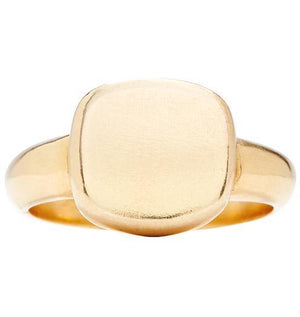 Square Signet Ring Jewelry Helen Ficalora 14k Yellow Gold 6