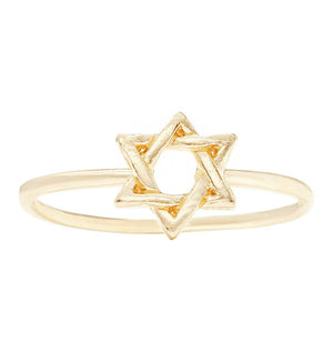 Star Of David Stacking Ring Jewelry Helen Ficalora 14k Gold 6