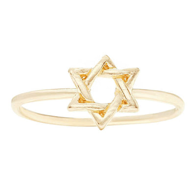 Star Of David Stacking Ring Jewelry Helen Ficalora 14k Gold 6