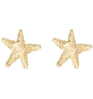 Starfish Stud Earrings Jewelry Helen Ficalora 14k Yellow Gold