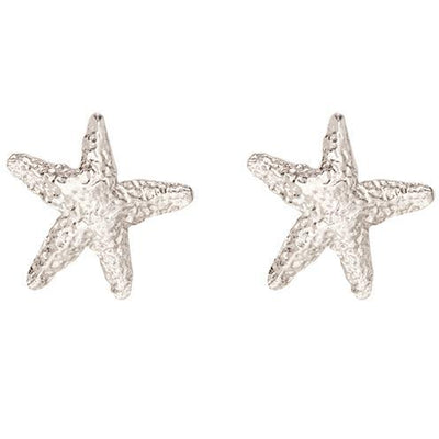 Starfish Stud Earrings Jewelry Helen Ficalora 14k White Gold