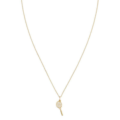 Tennis Racquet Mini Charm Pave Diamonds Jewelry Helen Ficalora
