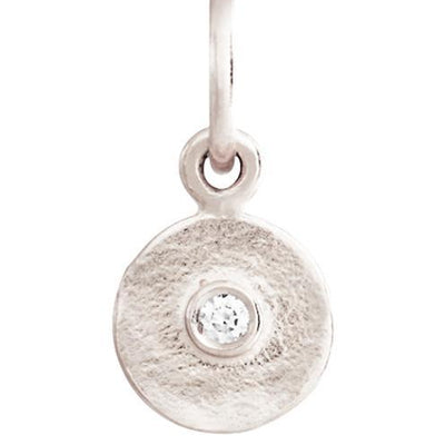 Helen Ficalora 14k White Gold Tiny Diamond Charm