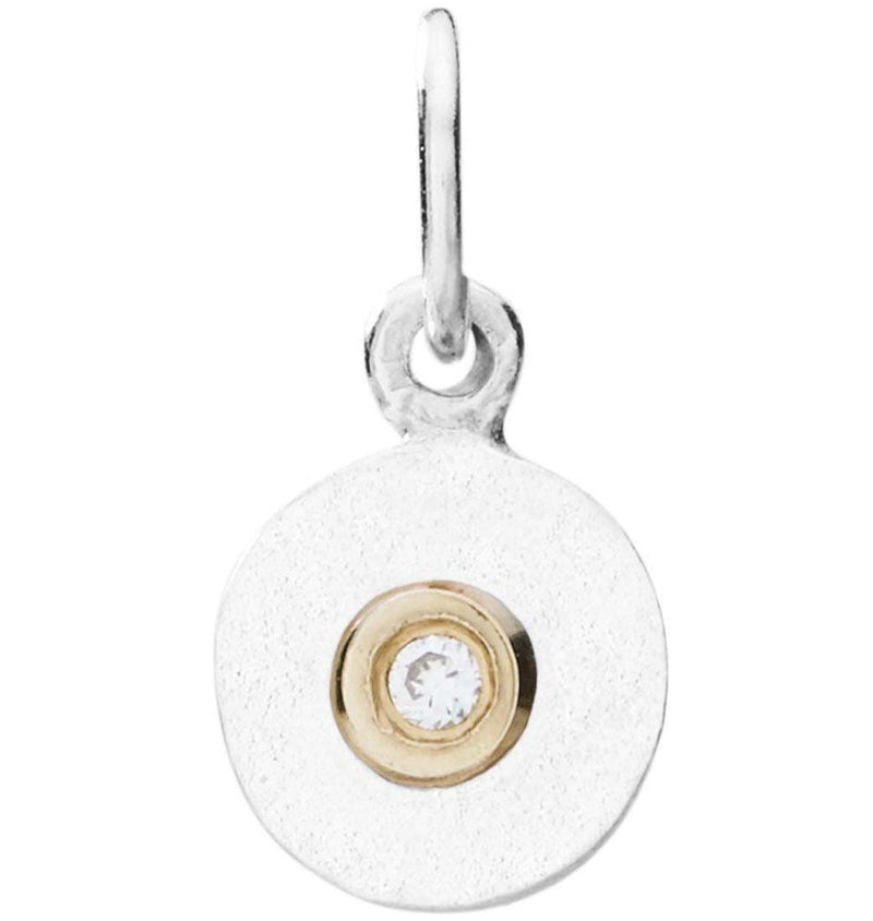 Helen Ficalora Sterling Silver Tiny Diamond Charm