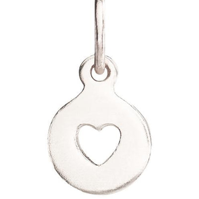 Tiny Heart Cutout Charm Jewelry Helen Ficalora 14k White Gold