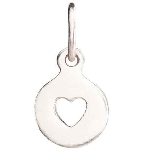 Tiny Heart Cutout Charm Jewelry Helen Ficalora 14k White Gold
