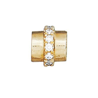 Tube Spacer Pave Diamonds Jewelry Helen Ficalora 14k Yellow Gold