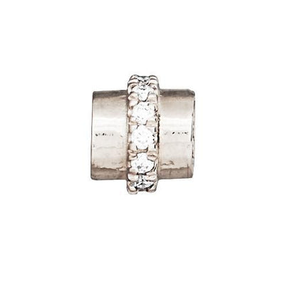 Tube Spacer Pave Diamonds Jewelry Helen Ficalora 14k White Gold