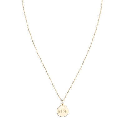 "Wish" Disk Charm Jewelry Helen Ficalora