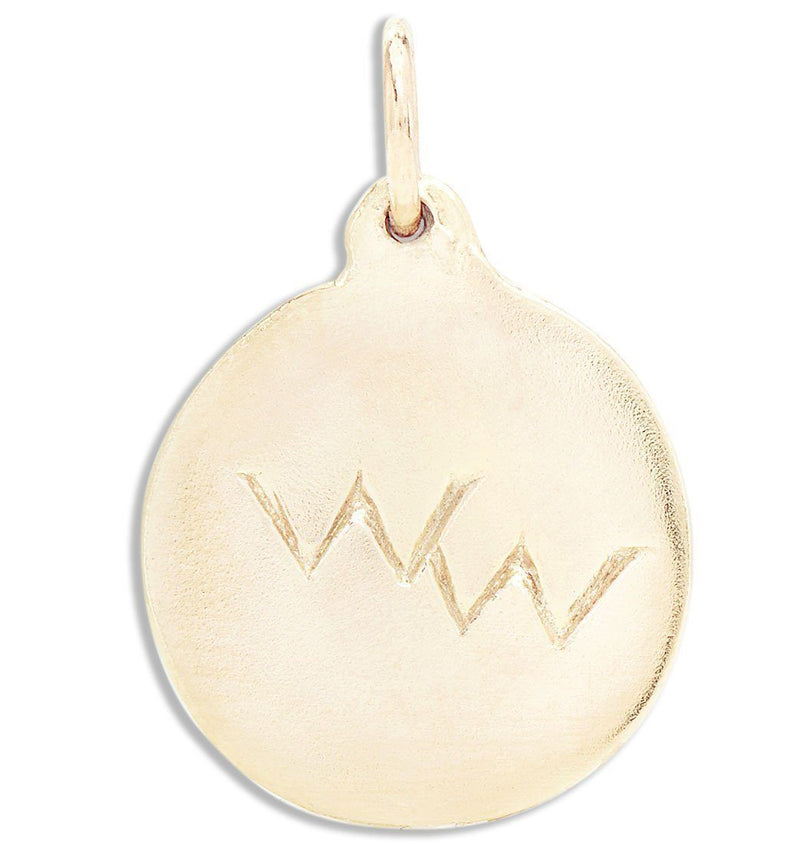 Wonderful Woman Disk Charm Jewelry Helen Ficalora 14k Yellow Gold