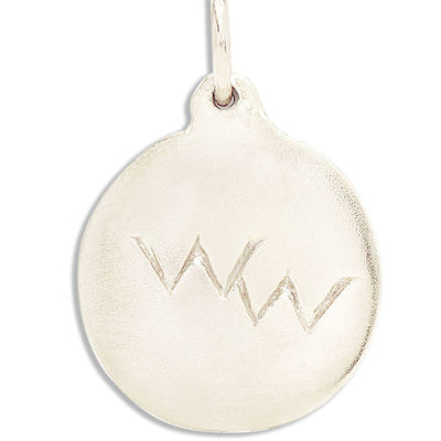 Wonderful Woman Disk Charm Jewelry Helen Ficalora 14k White Gold