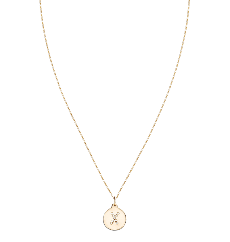"X" Alphabet Charm Pave Diamonds -  - Jewelry - Helen Ficalora - 4