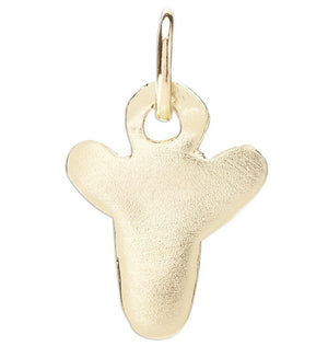 "Y" Bubble Letter Charm Jewelry Helen Ficalora 14k Yellow Gold