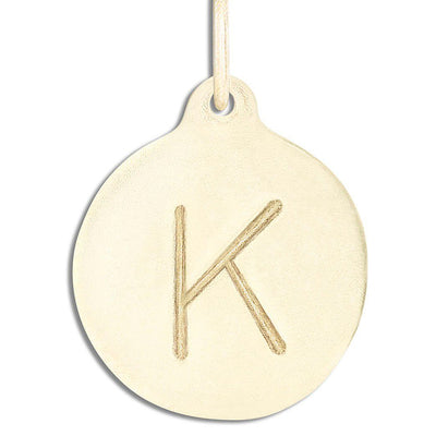 "K" Alphabet Charm Jewelry Helen Ficalora 14k Yellow Gold For Necklaces And Bracelets