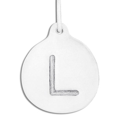 "L" Alphabet Charm Jewelry Helen Ficalora Sterling Silver For Necklaces And Bracelets