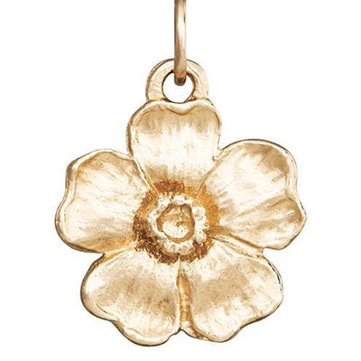 Large Cherry Blossom Flower Charm Jewelry Helen Ficalora 14k Yellow Gold