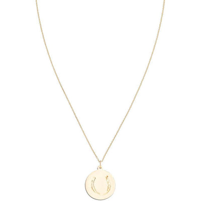Large Horseshoe Disk Charm Jewelry Helen Ficalora
