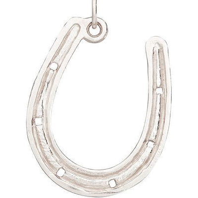 Large Horseshoe Replica Charm Jewelry Helen Ficalora 14k White Gold