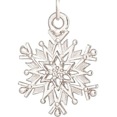 Large Snowflake Charm Jewelry Helen Ficalora 14k White Gold