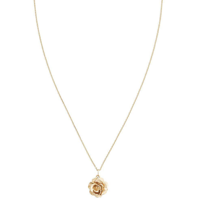 Large Tea Rose Flower Charm Jewelry Helen Ficalora