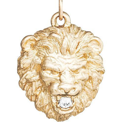 Lion Charm With Diamond Jewelry Helen Ficalora 14k Yellow Gold For Necklaces And Bracelets
