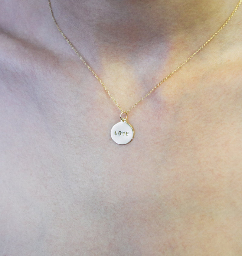 Helen Ficalora Gold "Love" Charm