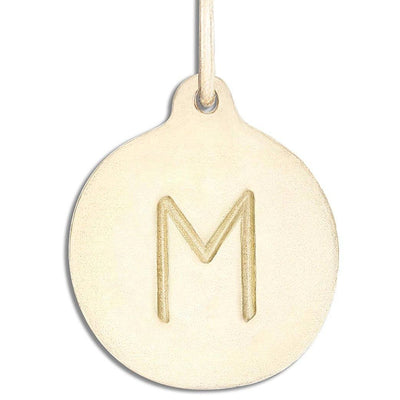 "M" Alphabet Charm Jewelry Helen Ficalora 14k Yellow Gold For Necklaces And Bracelets