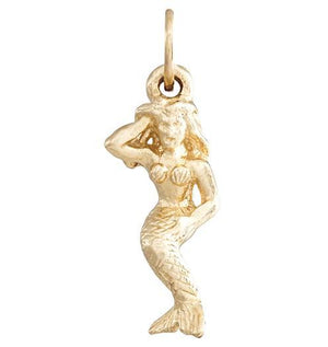 Mermaid Mini Charm Jewelry Helen Ficalora 14k Yellow Gold