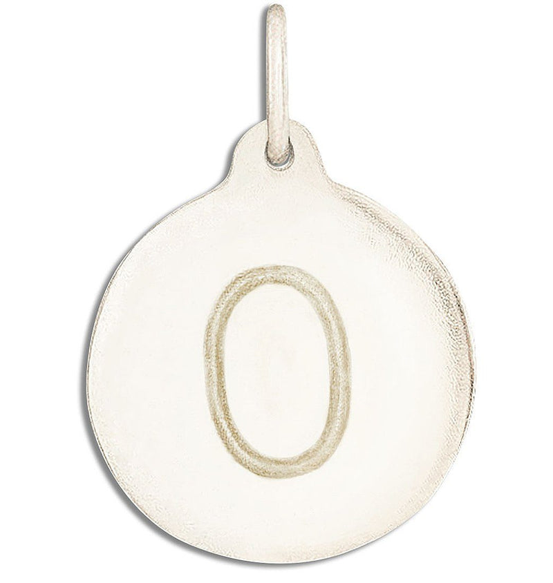 "O" Alphabet Charm Jewelry Helen Ficalora 14k White Gold For Necklaces And Bracelets