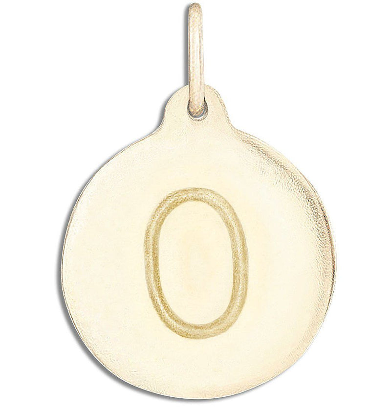 "O" Alphabet Charm Jewelry Helen Ficalora 14k Yellow Gold For Necklaces And Bracelets
