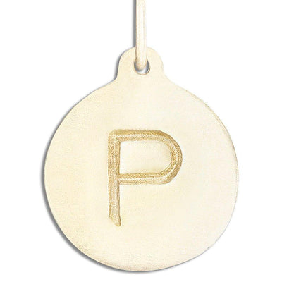 "P" Alphabet Charm Jewelry Helen Ficalora 14k Yellow Gold For Necklaces And Bracelets