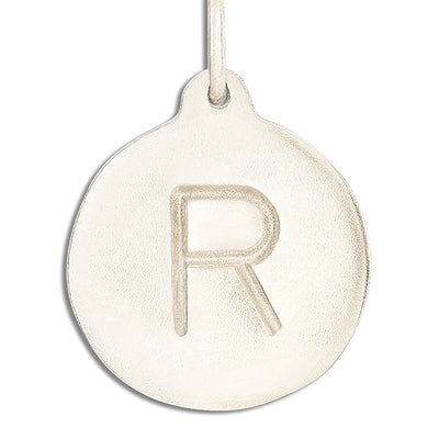 "R" Alphabet Charm Jewelry Helen Ficalora 14k White Gold For Necklaces And Bracelets