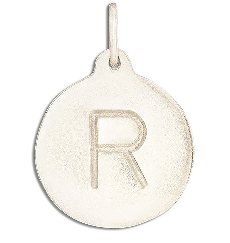 "R" Alphabet Charm Jewelry Helen Ficalora 14k White Gold For Necklaces And Bracelets
