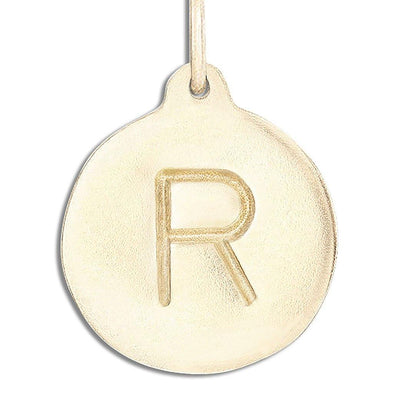 "R" Alphabet Charm Jewelry Helen Ficalora 14k Yellow Gold For Necklaces And Bracelets