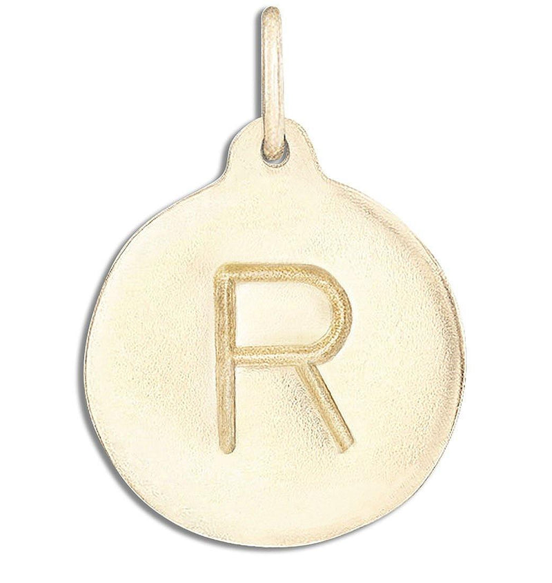 "R" Alphabet Charm Jewelry Helen Ficalora 14k Yellow Gold For Necklaces And Bracelets