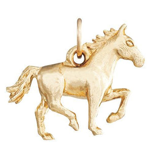 Helen Ficalora 14k Gold Running Horse Charm for Bracelets & Necklaces
