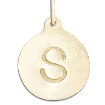 "S" Alphabet Charm Jewelry Helen Ficalora 14k Yellow Gold For Necklaces And Bracelets