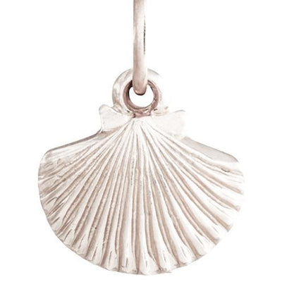 Scallop Shell Mini Charm Jewelry Helen Ficalora 14k White Gold
