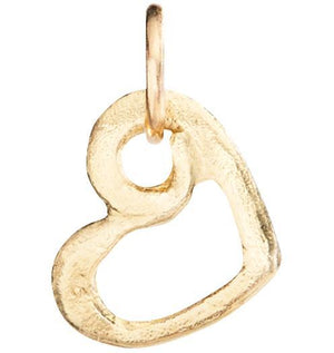 Small Heart Smushie Charm Jewelry Helen Ficalora 14k Yellow Gold