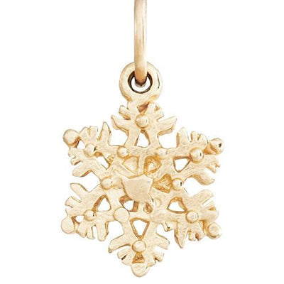Snowflake Mini Charm Jewelry Helen Ficalora 14k Yellow Gold