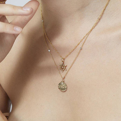 Helen Ficalora 14k Gold Diamond Snowflake Pendant for Bracelets & Necklaces
