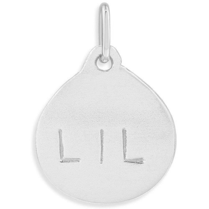 "LIL" Disk Charm For Necklaces And Bracelets Sterling Silver Helen Ficalora