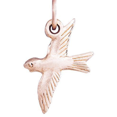 Swallow Mini Charm Jewelry Helen Ficalora 14k Pink Gold
