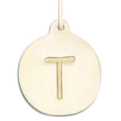 "T" Alphabet Charm Jewelry Helen Ficalora 14k Yellow Gold For Necklaces And Bracelets
