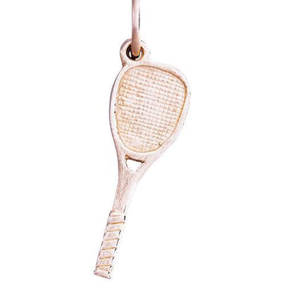 Tennis Racquet Mini Charm Jewelry Helen Ficalora 14k Pink Gold