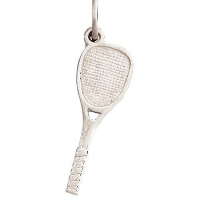 Tennis Racquet Mini Charm Jewelry Helen Ficalora 14k White Gold