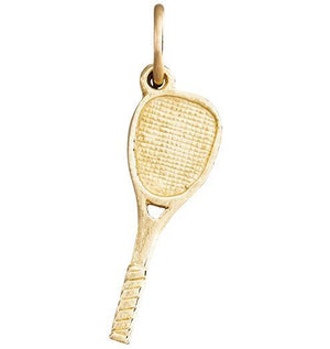 Tennis Racquet Mini Charm Jewelry Helen Ficalora 14k Yellow Gold