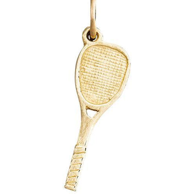 Tennis Racquet Mini Charm Jewelry Helen Ficalora 14k Yellow Gold